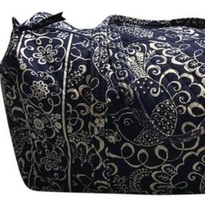 Vera Bradley Twirly Birds Cotton Quilted Duffel